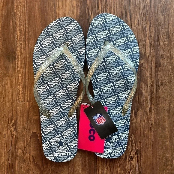 Dallas Cowboys Women’s NFL Sandals New - Picture 1 of 9